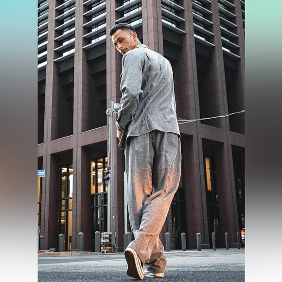 COOFANDY Men's 2 Piece Set Casual Button Down Long Sleeve Shirt & Pants!! NEW☑️ - Picture 4 of 7